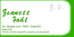 zsanett hohl business card